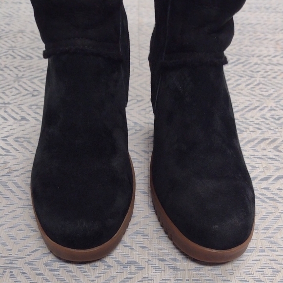 UGG Black Suede Winter Boots - Picture 3 of 13